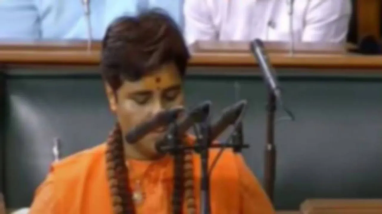 Pragya creates controversy with her name during oath taking