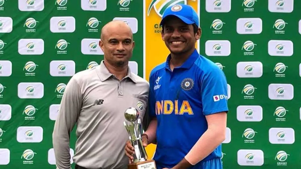Garg's 110 helps India U-19 beat SA by 66 runs