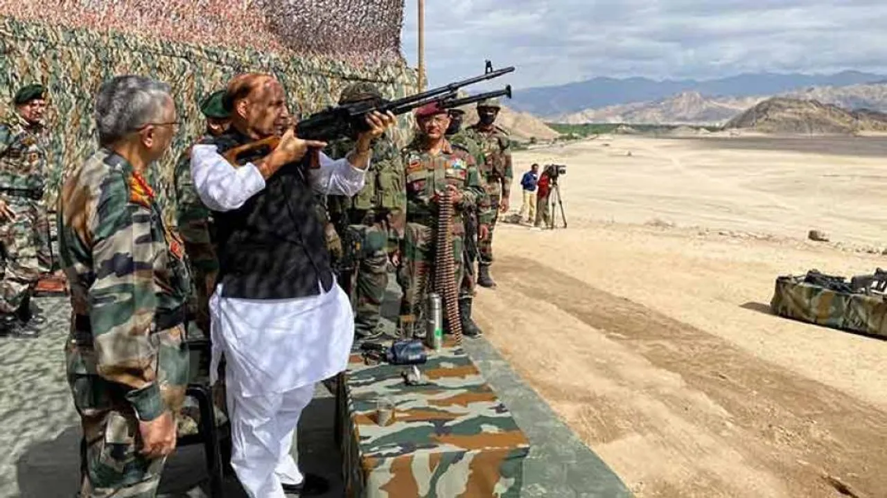 Rajnath Singh Visits Ladakh To Review Forces Preparedness On Ground