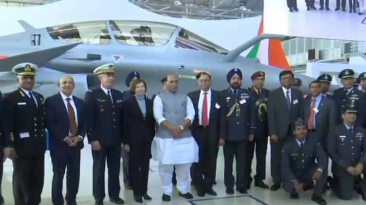 India Receives First Rafale Fighter In France On Dussehra