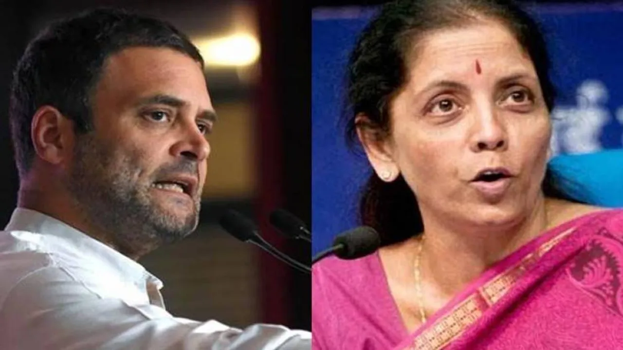 Sitharaman doing drama instead of answering questions: Rahul
