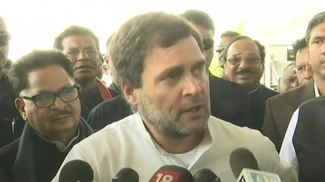 Rahul Gandhi Shakes A Leg With Tribals In Raipur