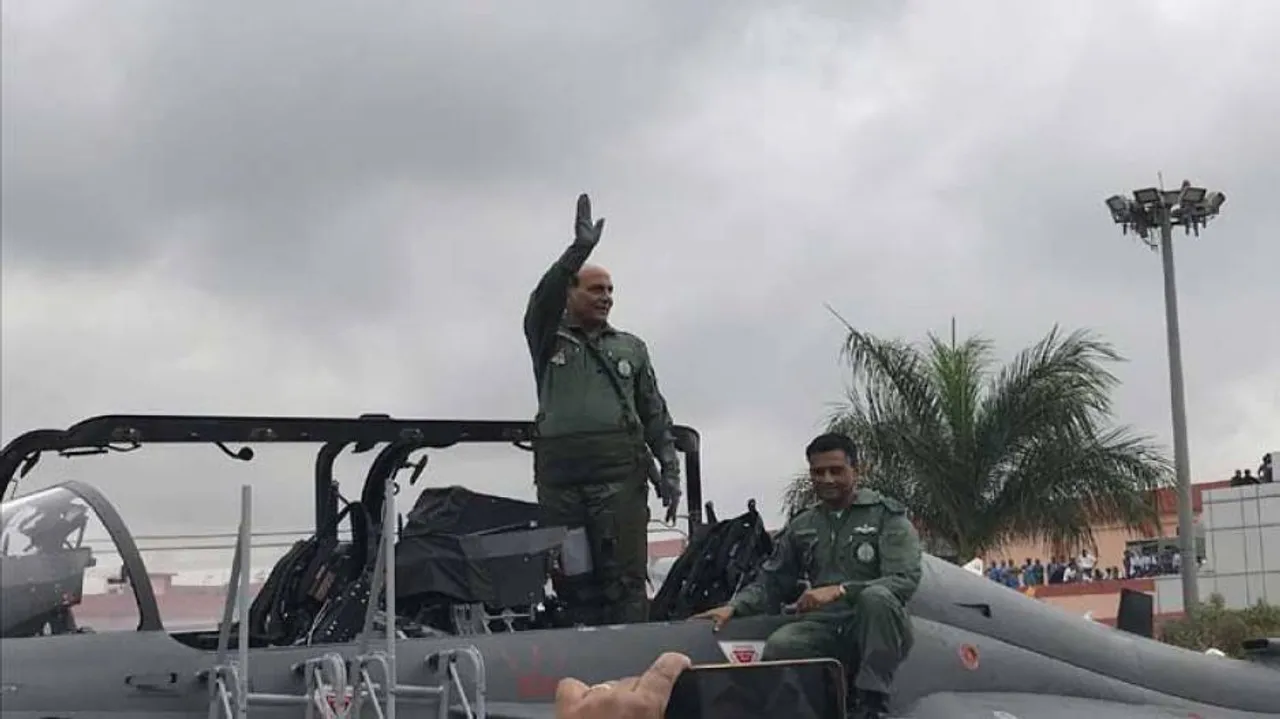 Rajnath's Maiden Sortie On Tejas LCA In Bengaluru