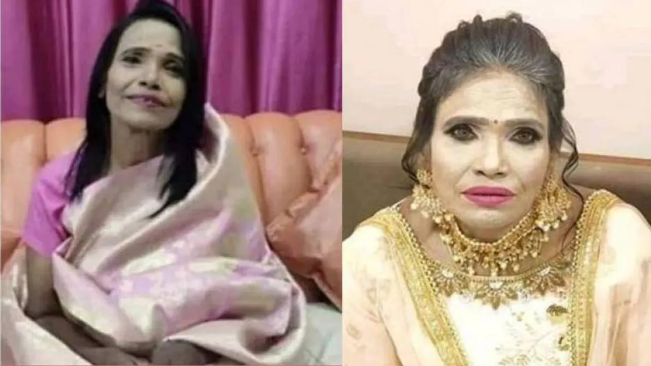 Netizens Troll Ranu Mondal Over Her Make-up