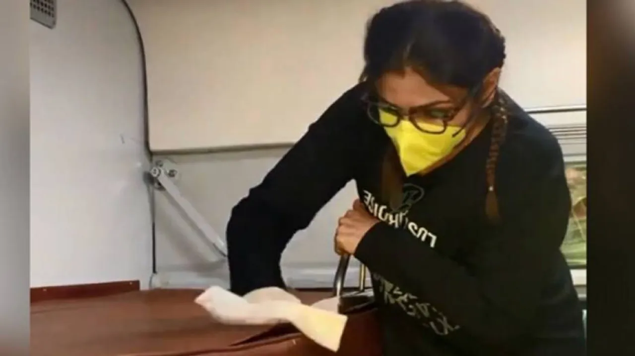 Coronavirus Scare: Raveena Tandon cleans train cabin, Sonu Nigam to stay in Dubai