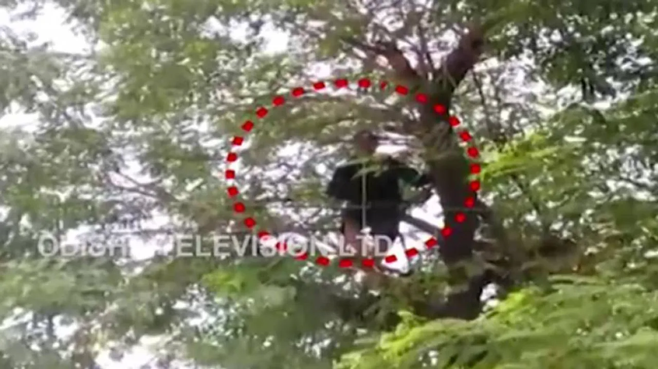 WATCH: Man Attempts Suicide In Rourkela, Rescued By Fire-fighters