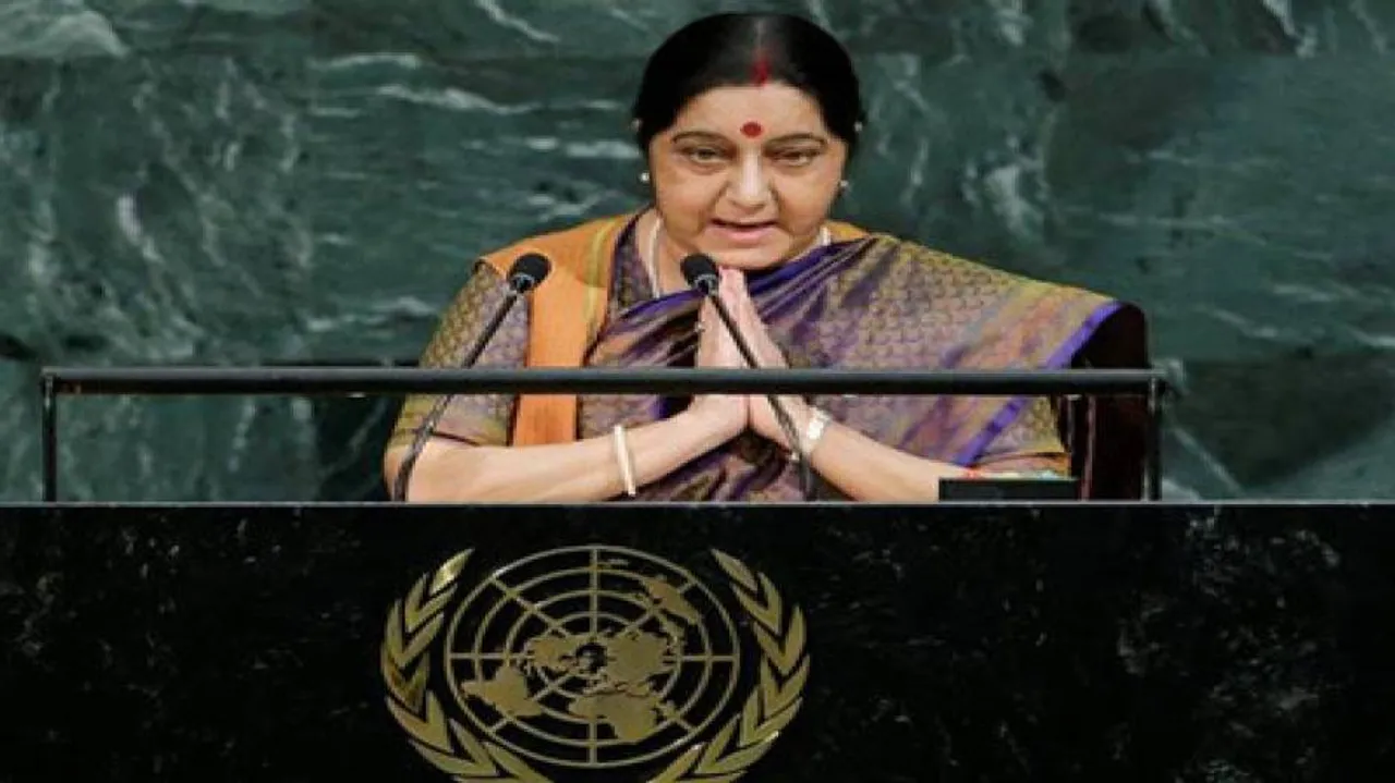 Sushma acknowledges previous governments' development efforts
