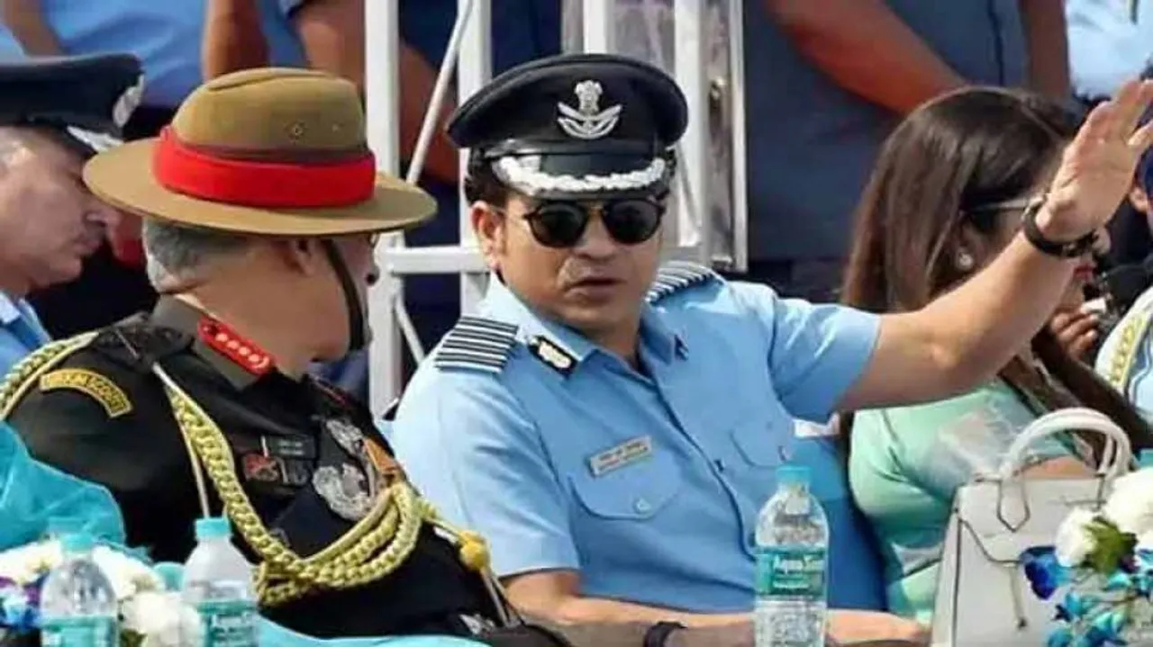 Sachin Tendulkar attends 87th IAF day celebrations