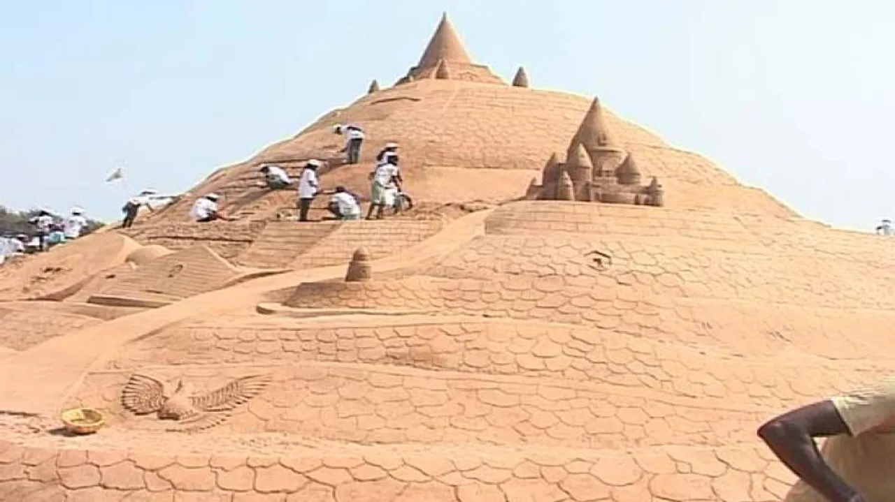 Sudarsan Pattnaik creates world record with tallest sand sculpture