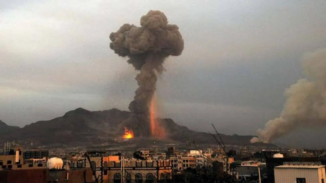 Saudi-Led Airstrikes Hit Houthi Military Camps In Yemen's Capital