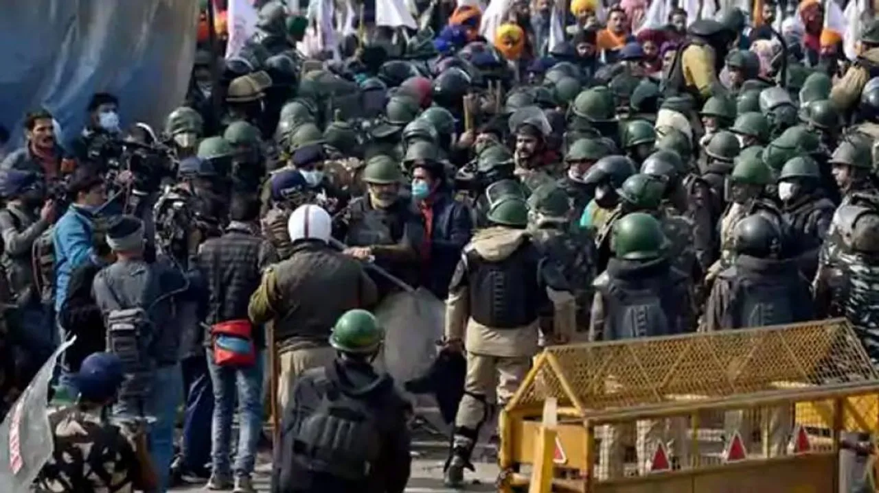 Farmers' Protest: Fresh Clash At Singhu Border Turns Site Impregnable Fortress