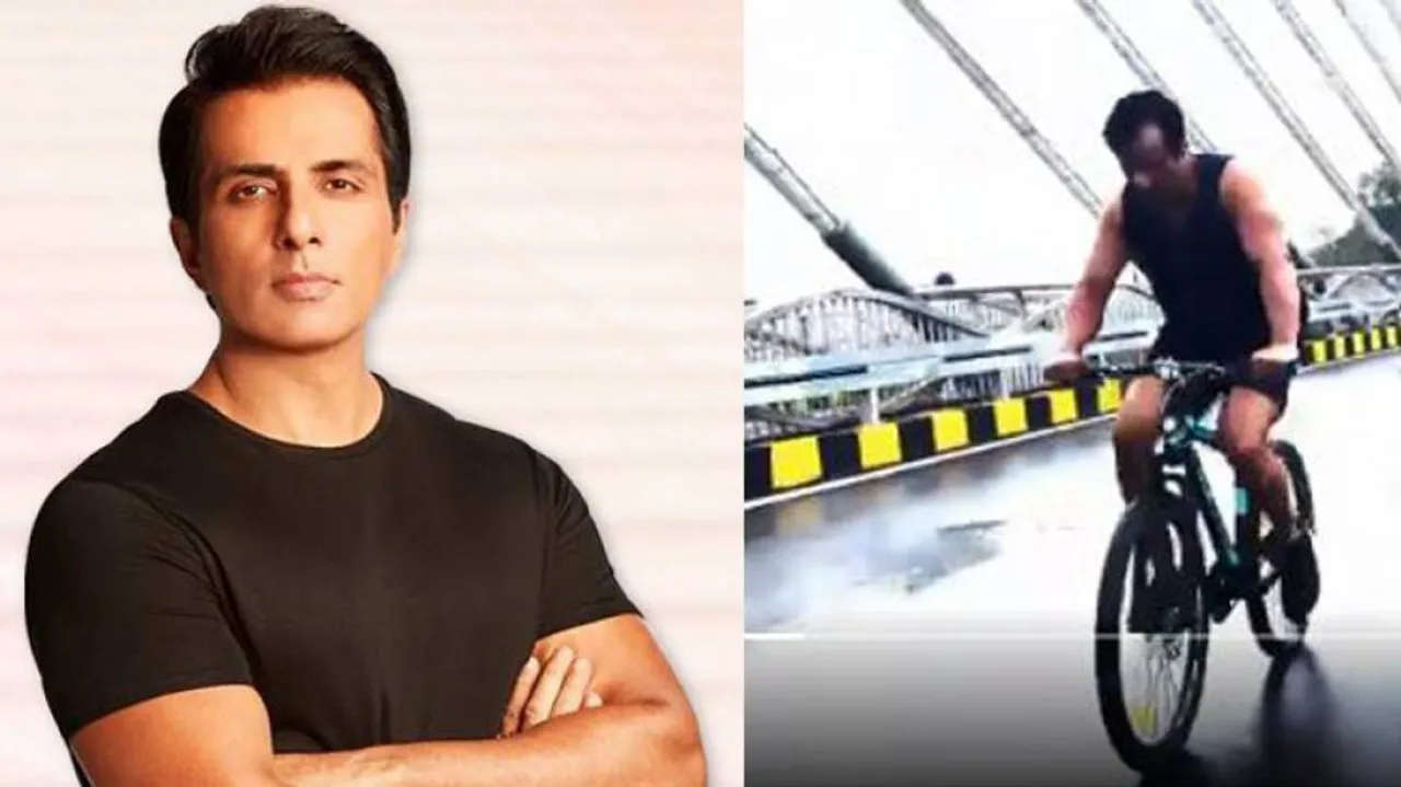 CBSE Board Exams Cancelled: Sonu Sood Takes Cycle Ride To Mark Students' Victory