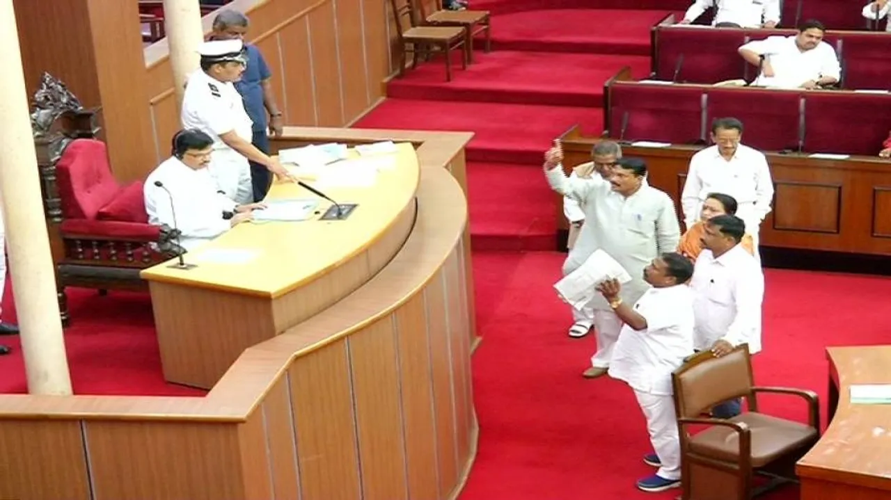 Farmer suicides storm Assembly; repeated adjournments amid BJP din