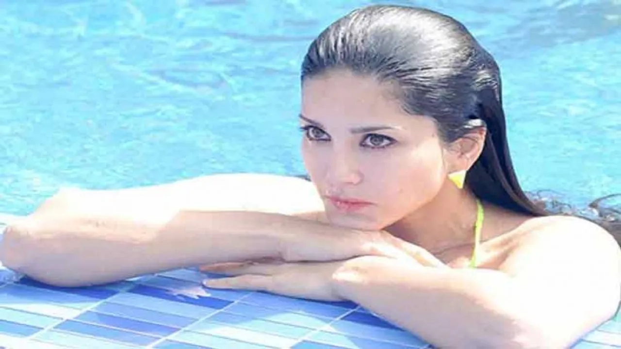 Sunny Leone Hot Cool-off In Dubai Pool (Check Pics)