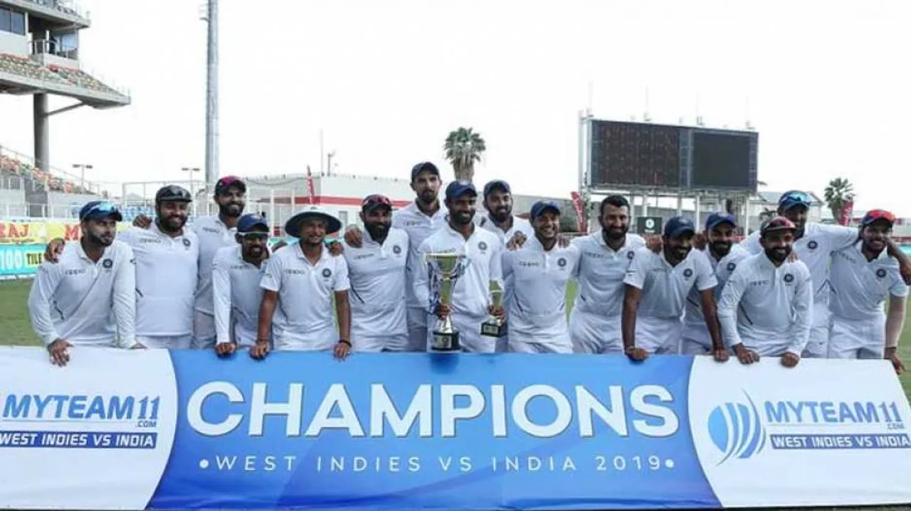 2nd Test: India thrash WI by 257 runs, win series 2-0