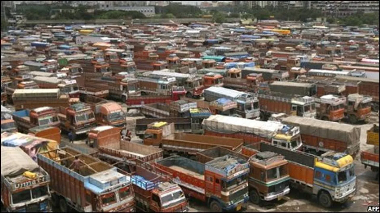 5 lakh trucks go off roads in Telangana, Andhra