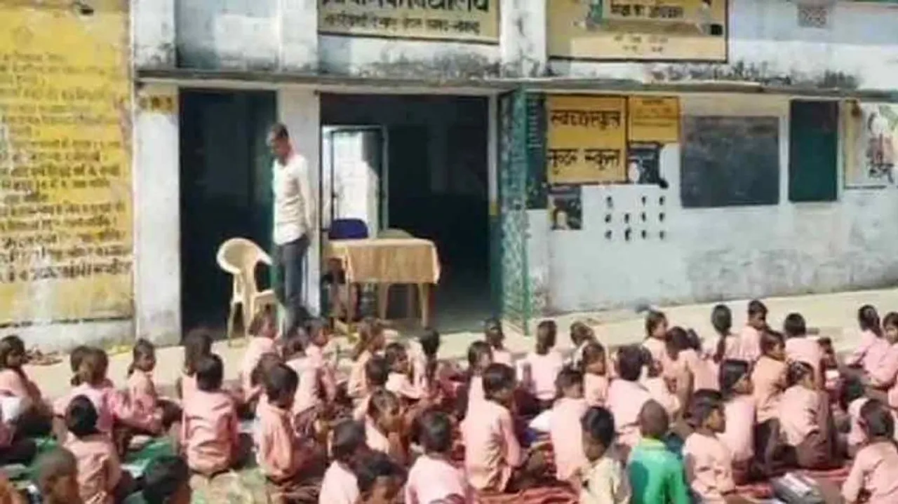 1 Lt Milk Mixed With Water Served To 81 Students In UP School Under MDM Scheme