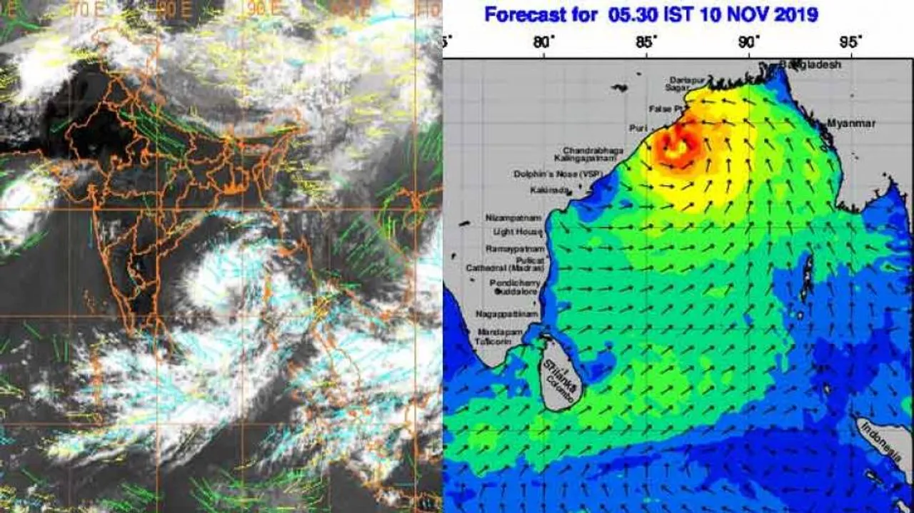 'Severe' cyclone in BoB: IMD says may skip Odisha, INCOIS still shows hitting State on Nov 10!