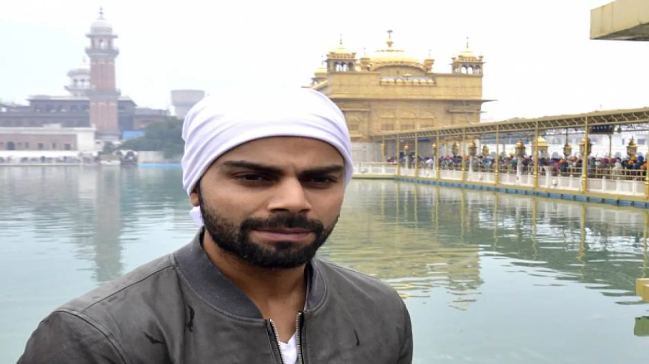 Kohli visits Golden Temple, Wagah border