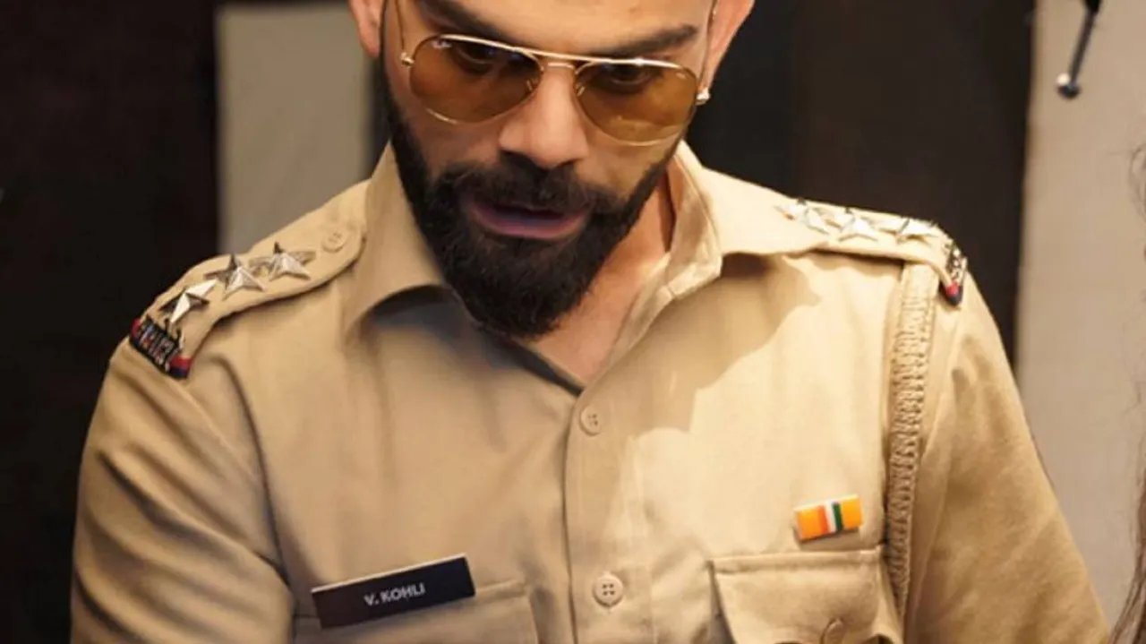 Virat Kohli The Captain Turns Dabangg Cop