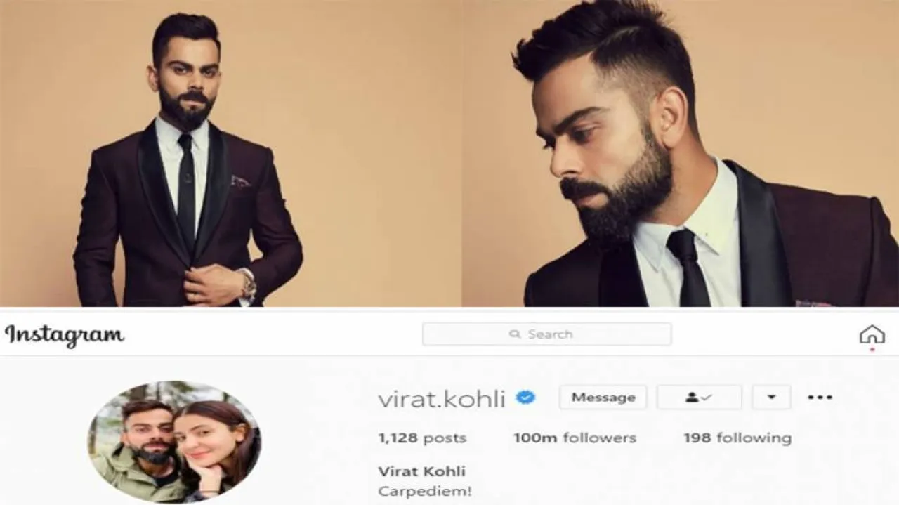 Virat Kohli Becomes 1st Cricketer To Reach 100mn Followers On Insta