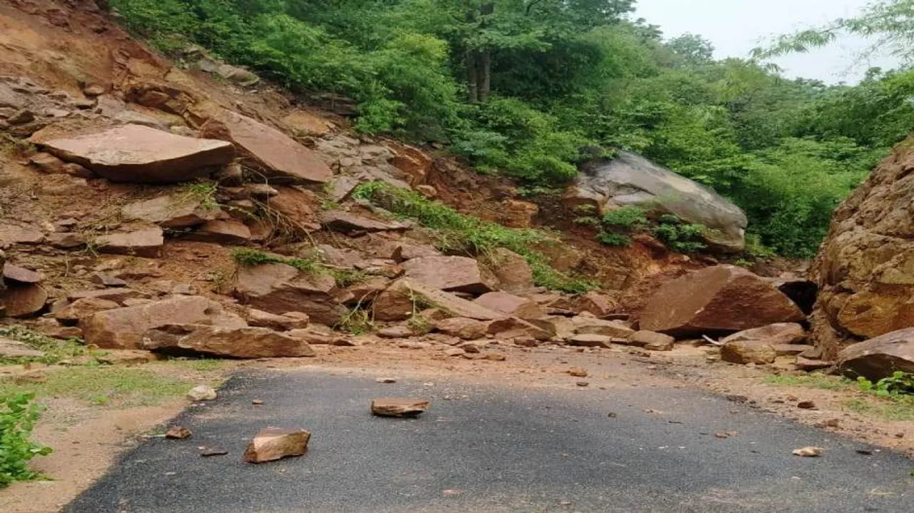 Odisha: Heavy Rain Triggers Landslide, Bridge Washed Away  