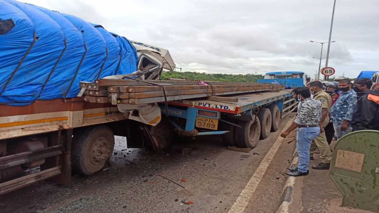 One Injured In Road Mishap On CRP Flyover In Bhubaneswar