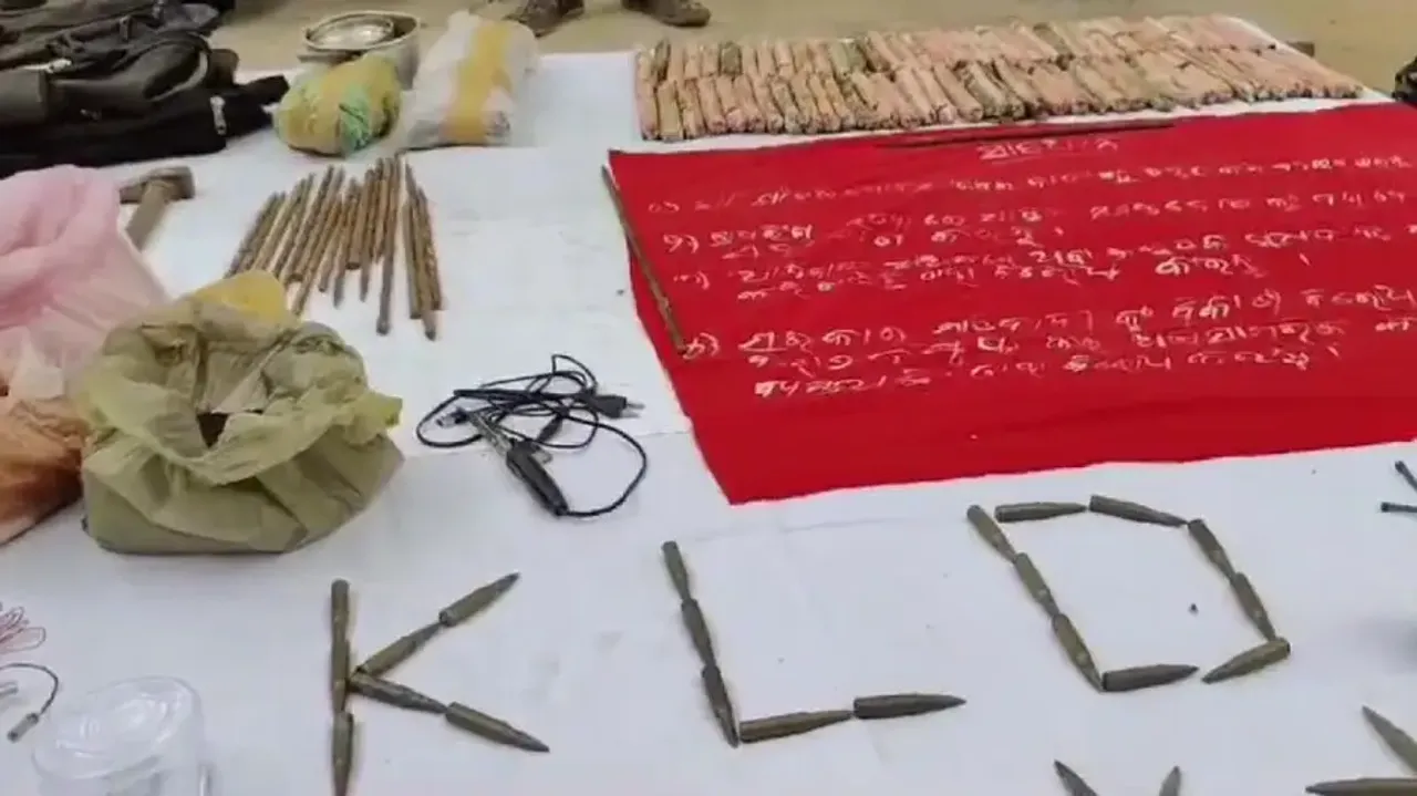 Maoist camp busted in Odisha, huge cache of arms & ammunition seized 