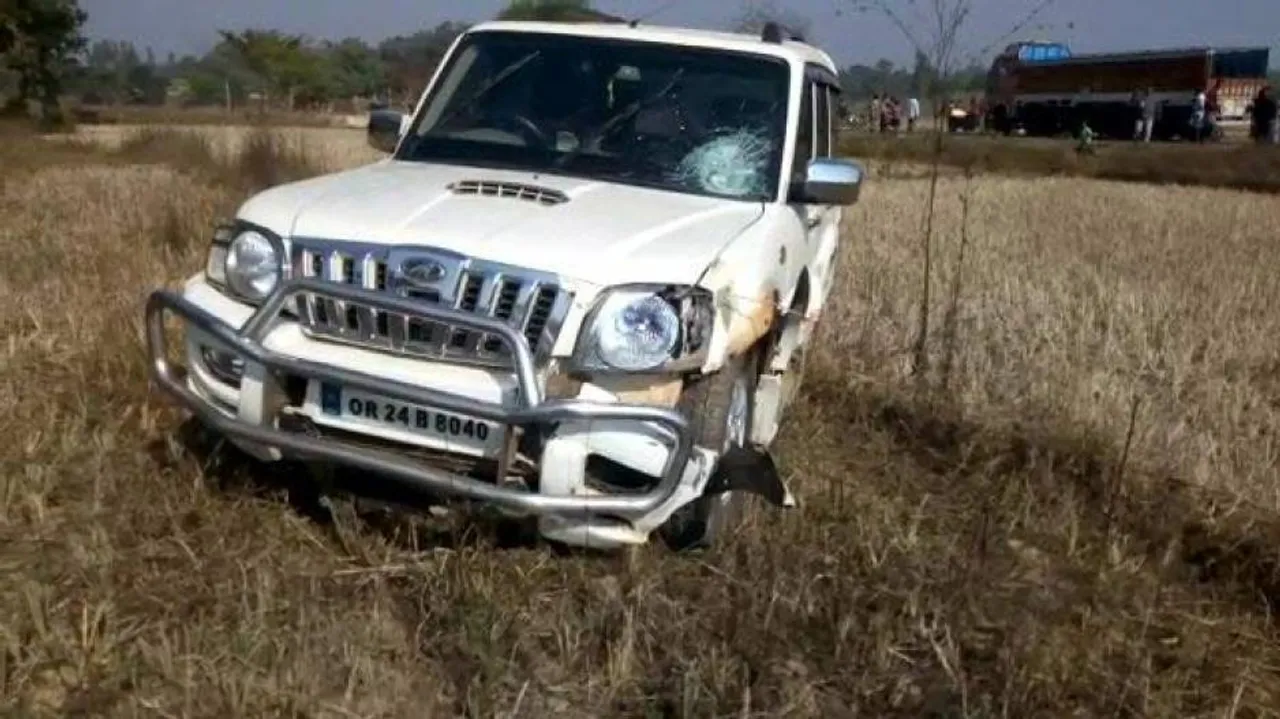 Umerkote MLA Subhas Gond's car meets with accident