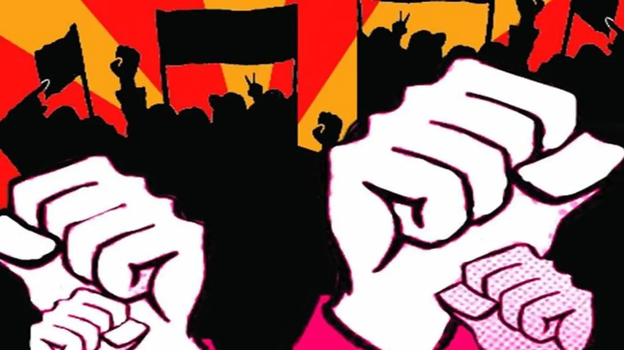 Agitation in front of Badmal ordnance factory over breach of promises