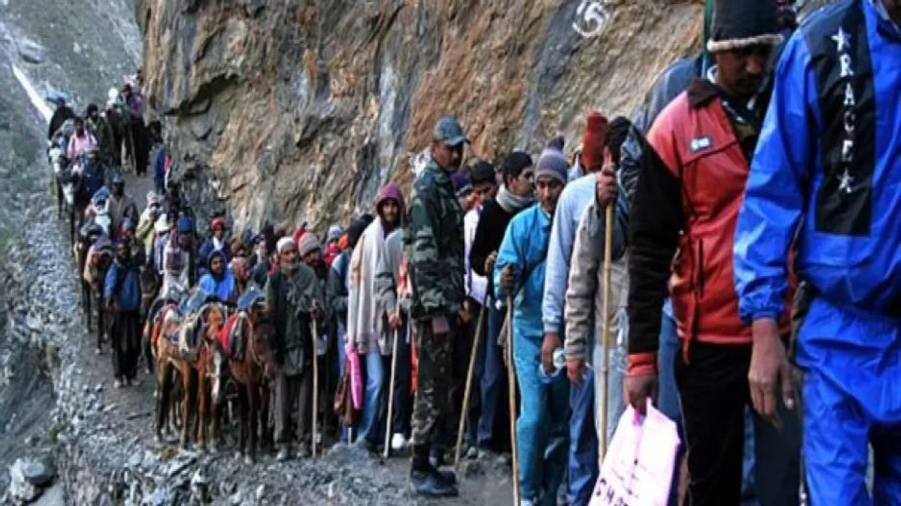 Amarnath Yatra suspended due to bad weather, Met office forecasts rain