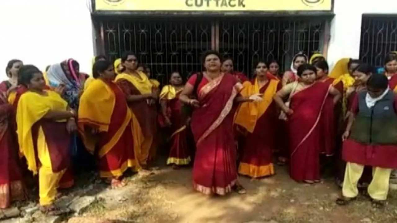 Anganwadi Workers Protest Inaction Over 'ICDS Project Fund Fraud' In Odisha