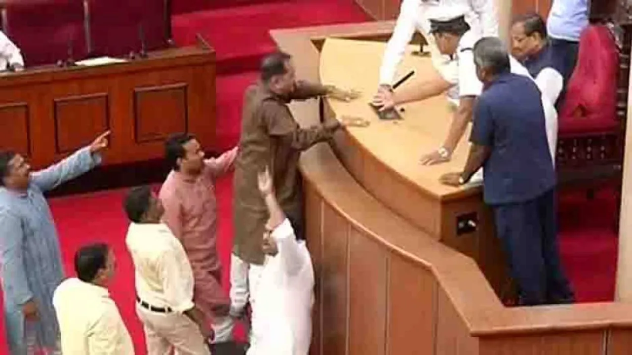 House adjourned after ruckus over fuel price hike, cooperative bank loan scam by Opposition