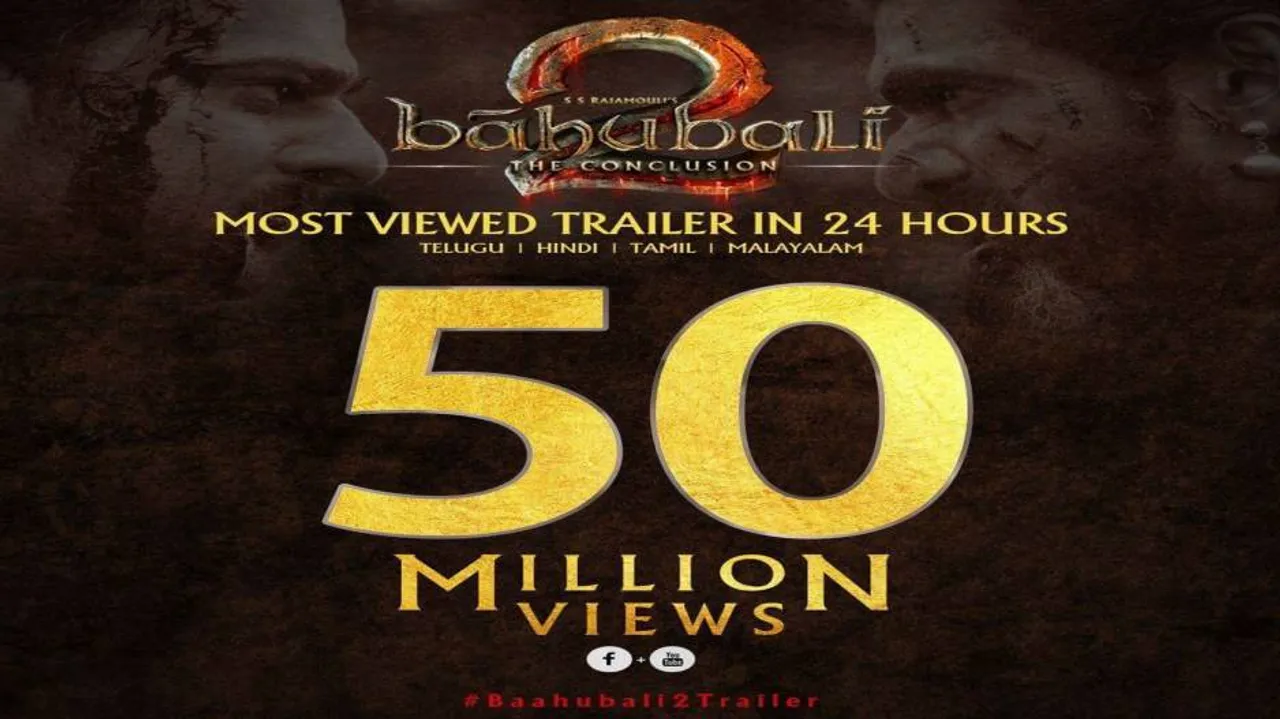 'Baahubali 2: The Conclusion' trailer clocks 50 mn views