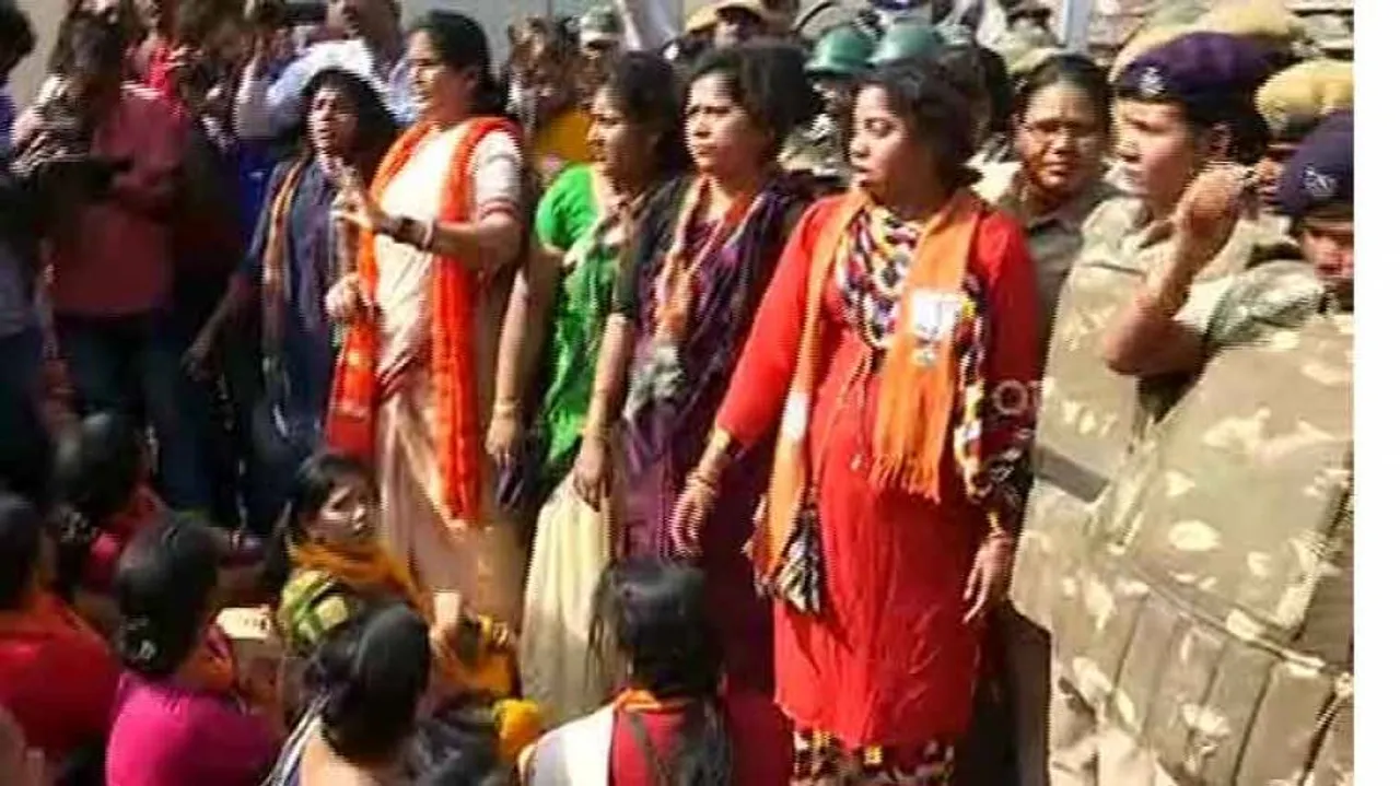 Pipili gang rape & murder verdict: BJP Mahila Morcha gheraoes CB headquarters