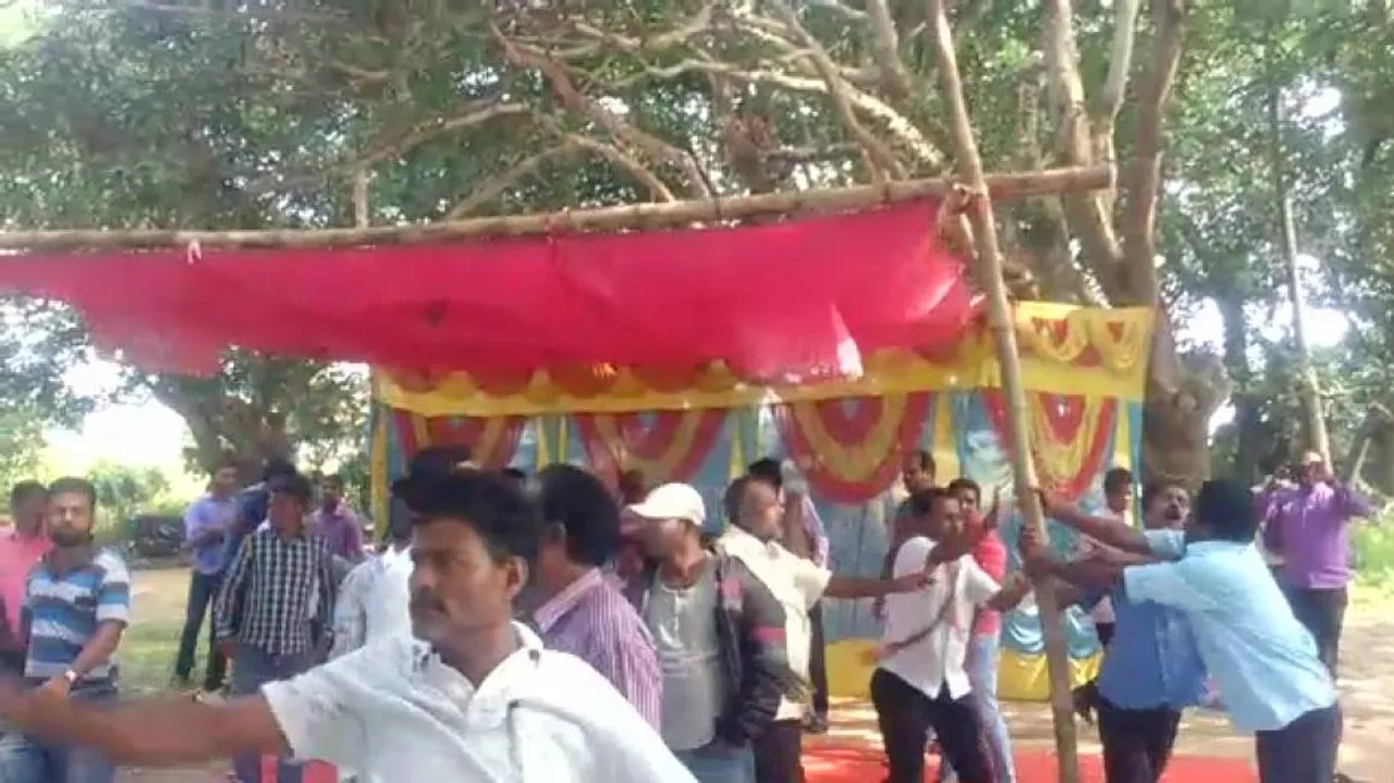 Ransacking, scuffle breaks out at BJP’s ‘Mishran Parva’