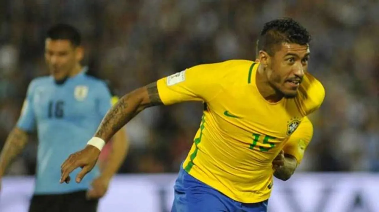 Paulinho hat-trick secures Brazil victory over Uruguay