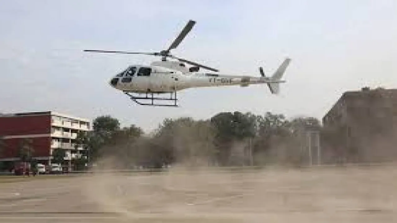Close shave for Fadnavis as overloaded chopper force-lands