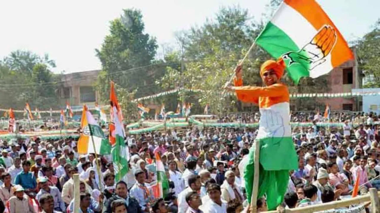 Congress bags Chhattisgarh, TRS sweeps Telangana, suspense in MP