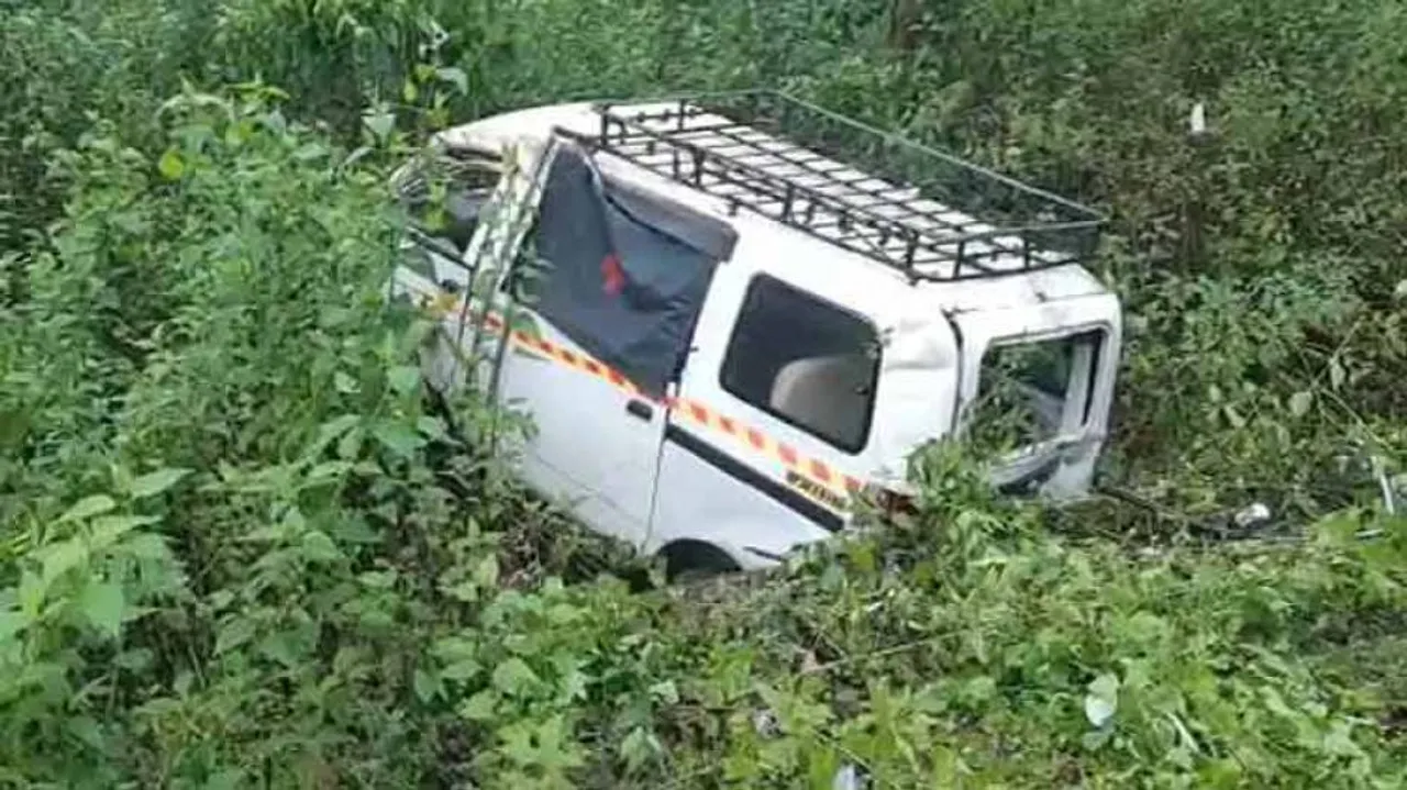COVID-19 Van Overturns In Odisha, Driver Injured