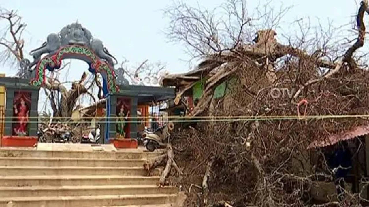 Ancient temples witness destruction dance of cyclone Fani!