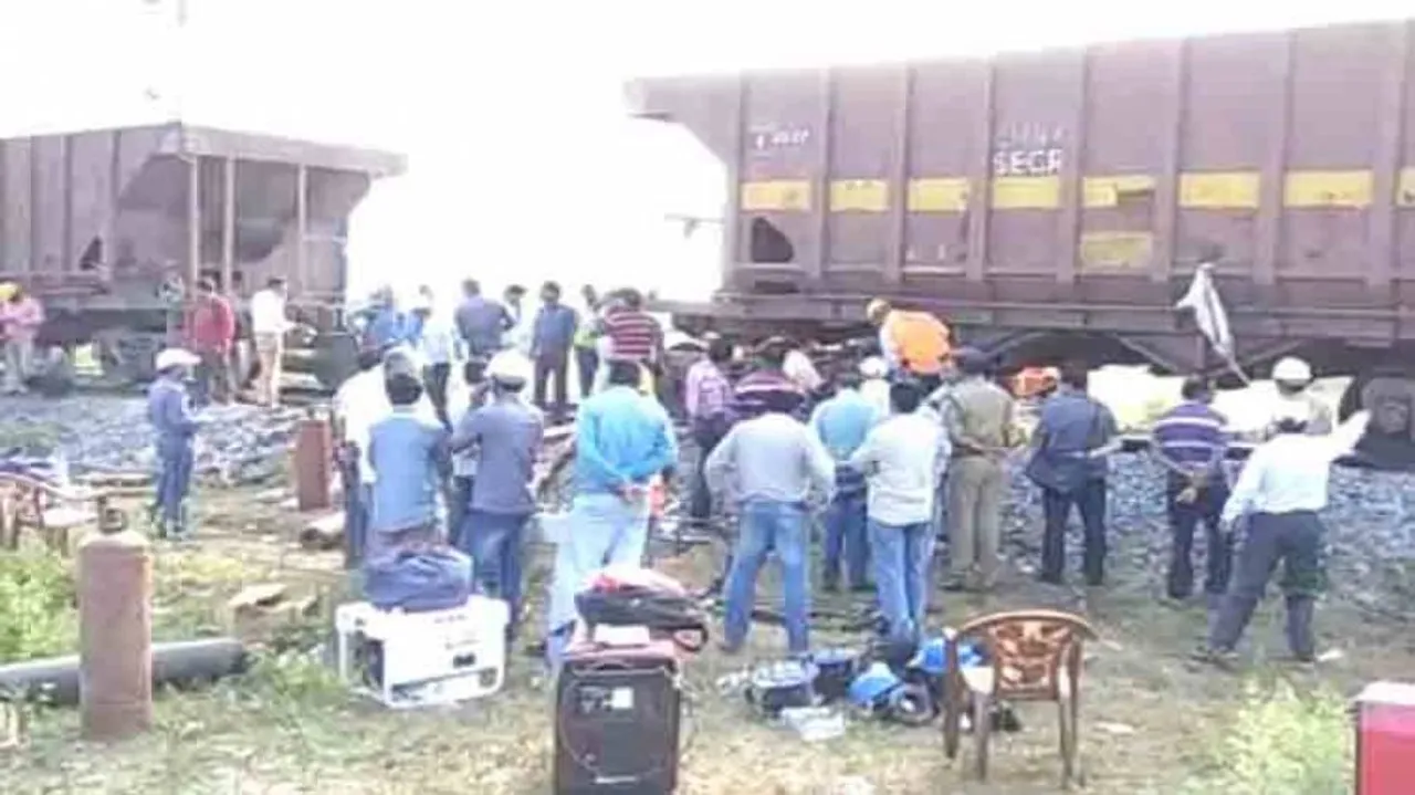 Goods train derails near Berhampur