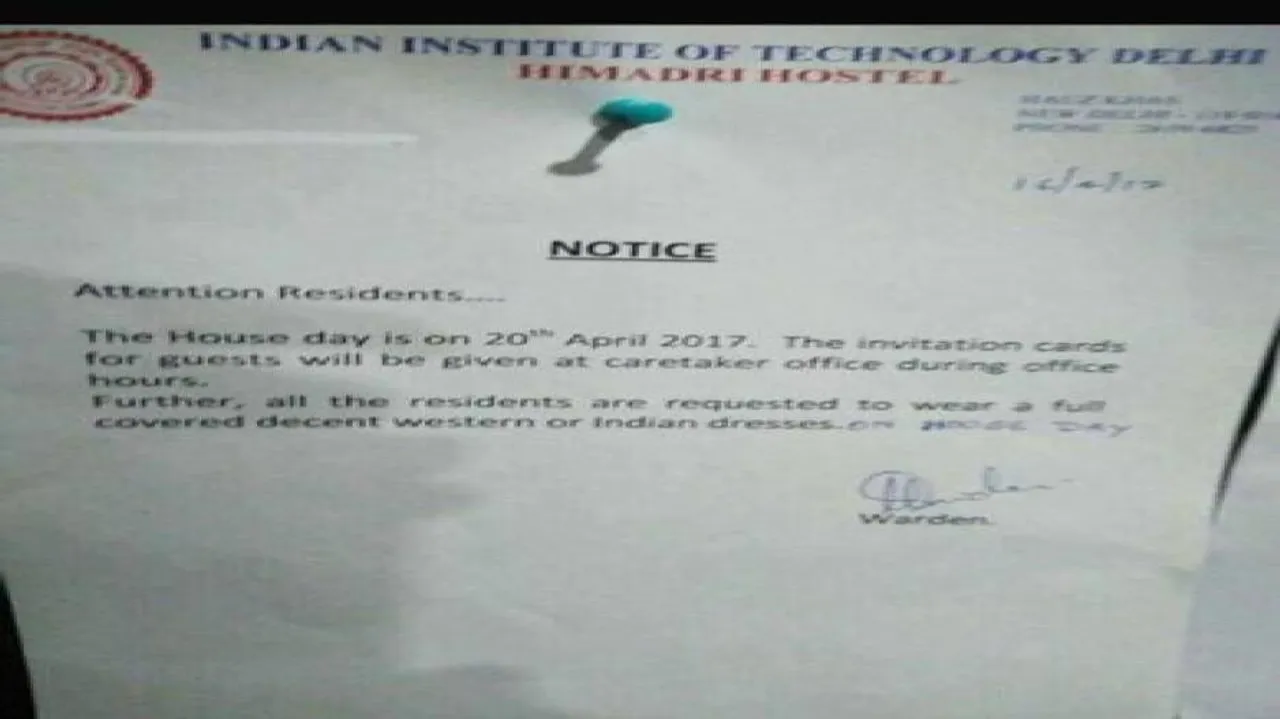 Twin city girls react to IIT dress code circular