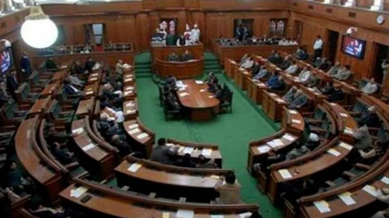 BJP MLAs removed from Delhi Assembly