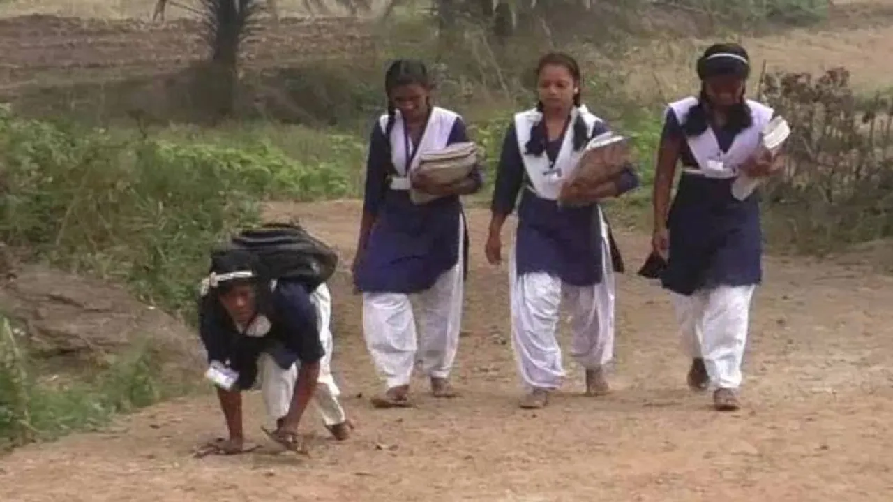 Divyang Girl In Odisha Crawls 2 KM On All Fours To School Everyday