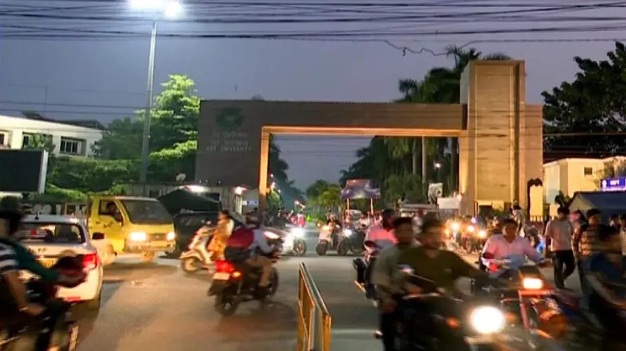 Bhubaneswar KIIT University allegedly obstructs road to NIFT