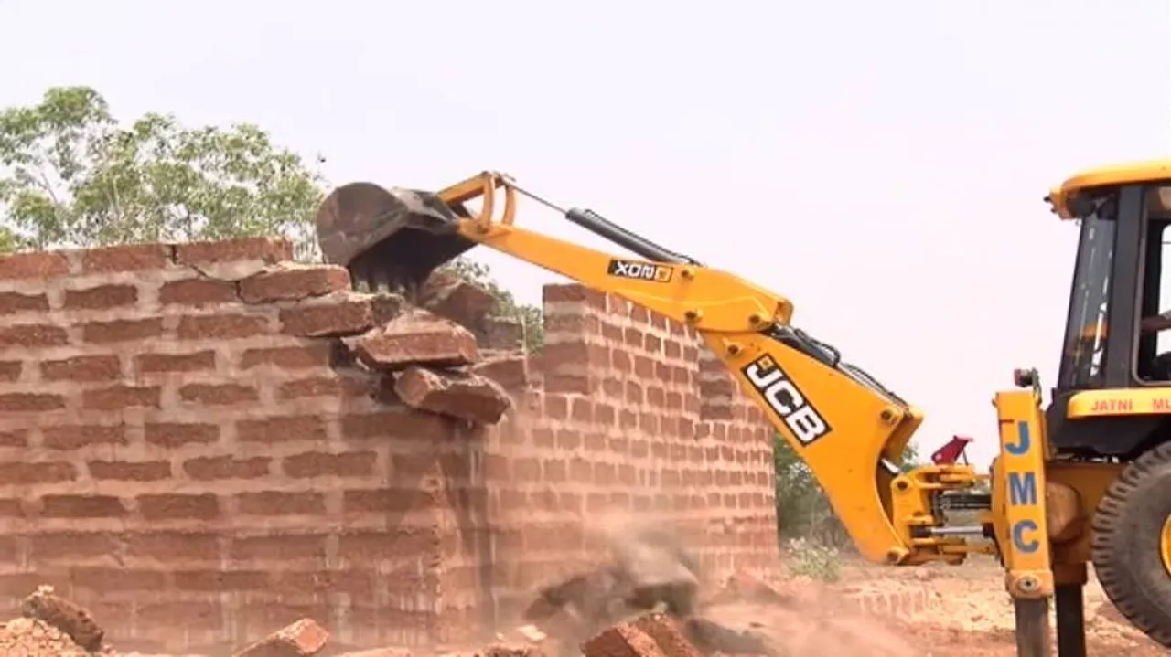 Eviction of encroachers from Lord Jagannath’s land begins in Jatni