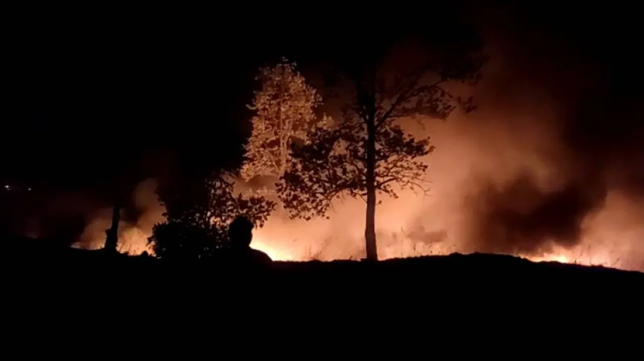 Massive Fire Damages Abandoned Bio-Diesel Plant In Keonjhar