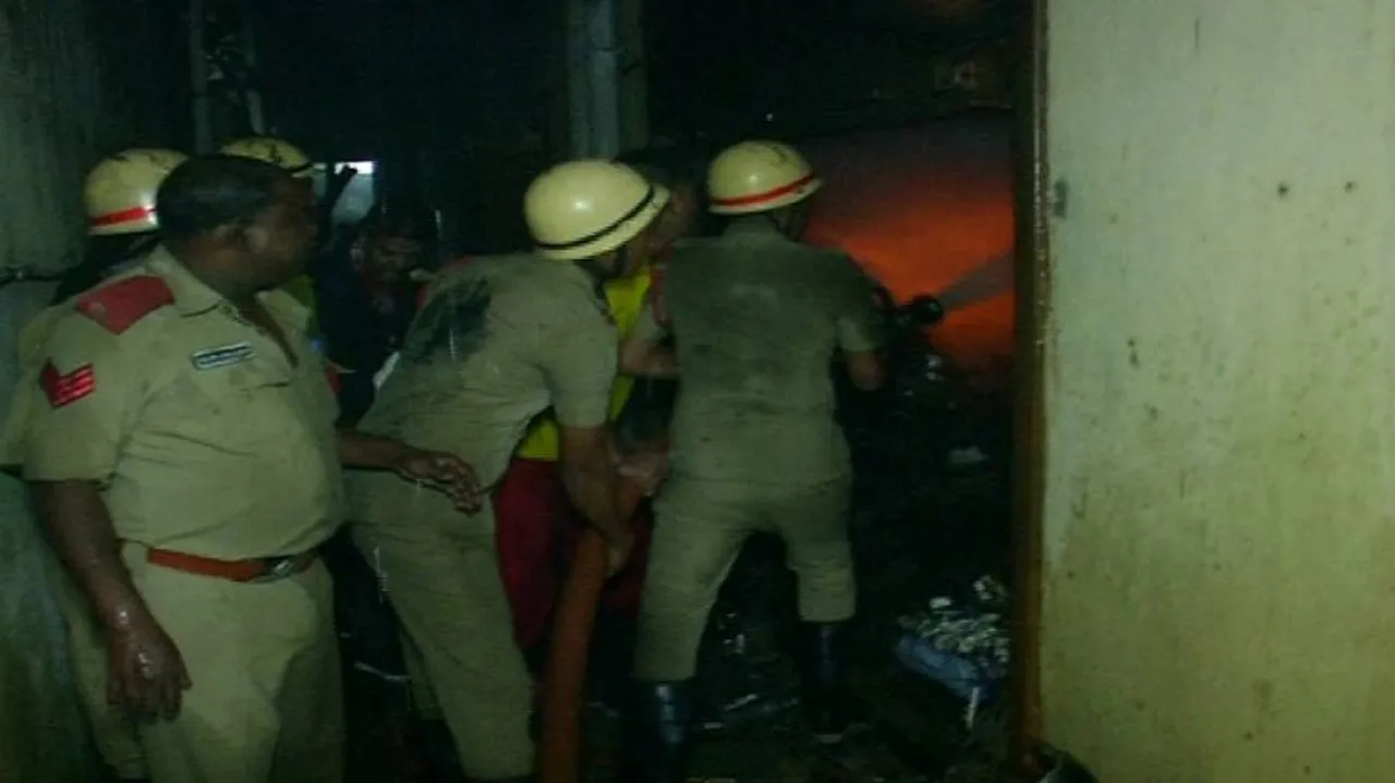 Pipe godown destroyed in fire; goods worth over Rs 1 cr gutted