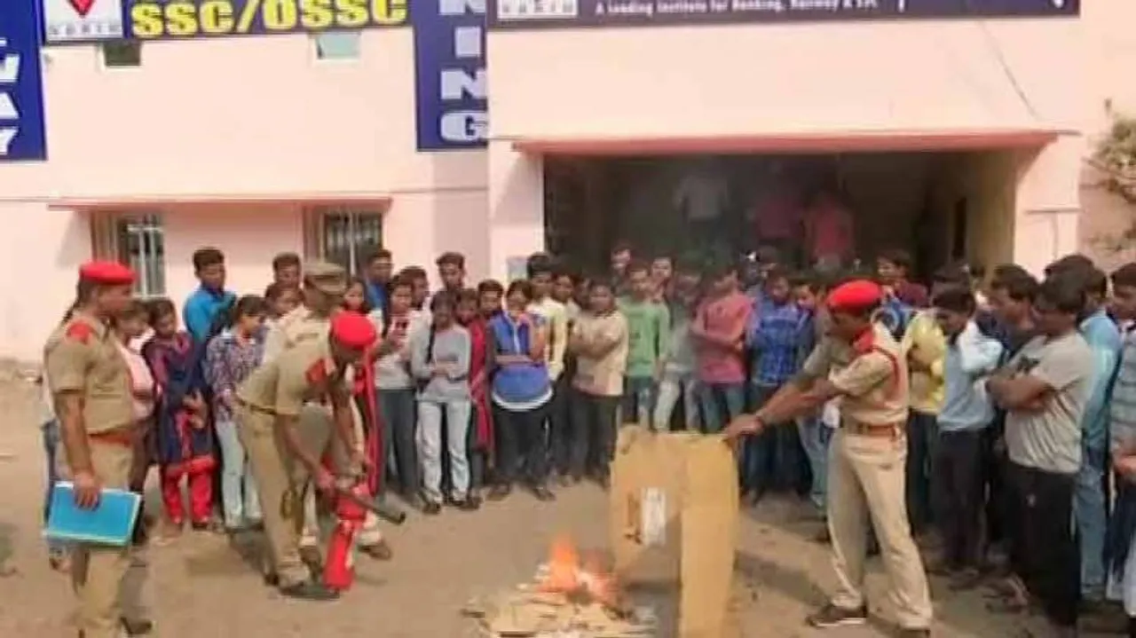 Fire safety inspection & awareness drive in coaching centres in Odisha